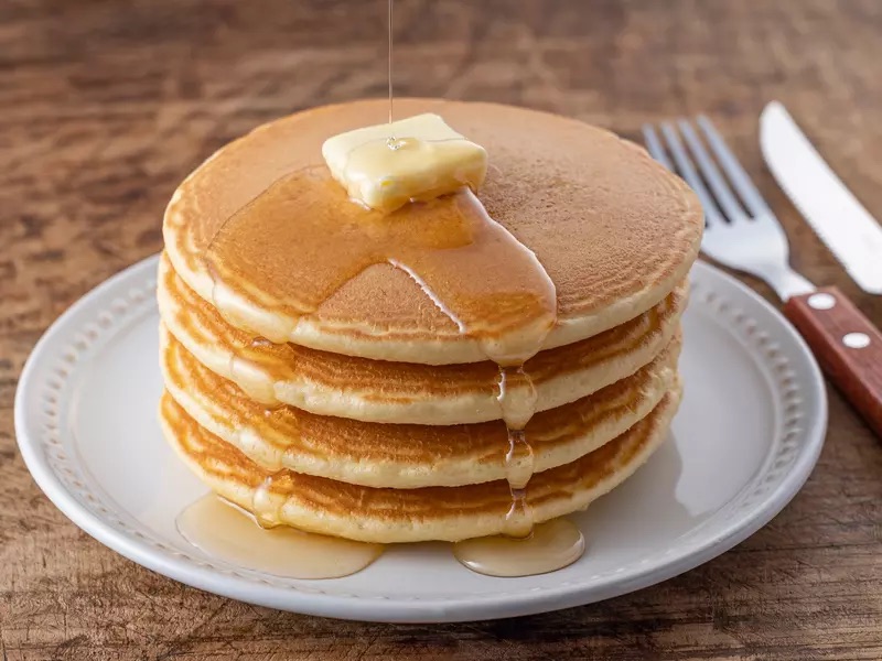 🥞 (pancakes épais et&nbsp;moelleux)